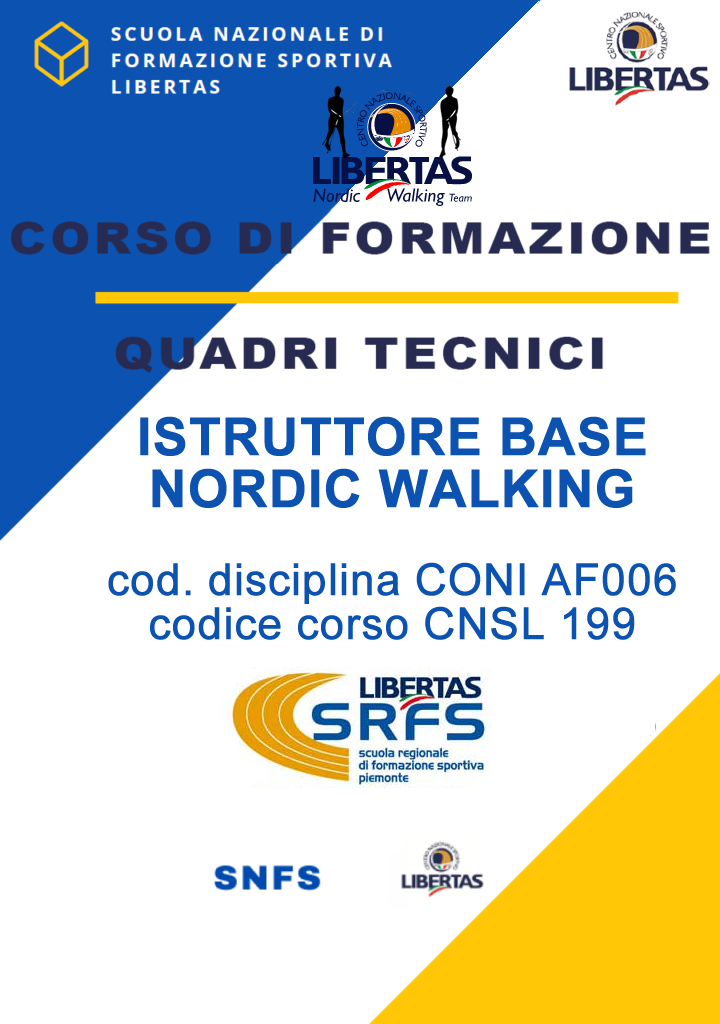 Corso Istruttori Base Libertas Nordic Walking – Codice 199